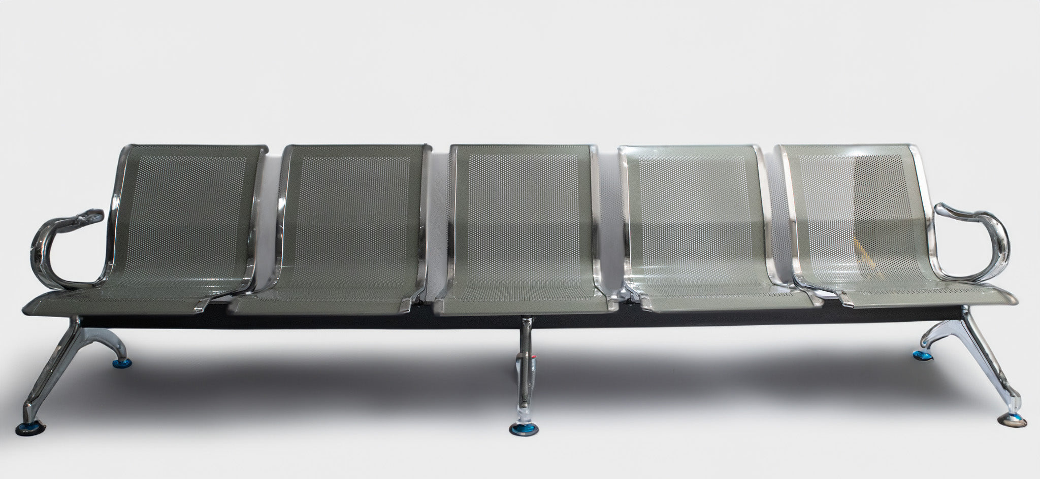 Airport Bench 5 Seater Mild Steel 295cm WA3
