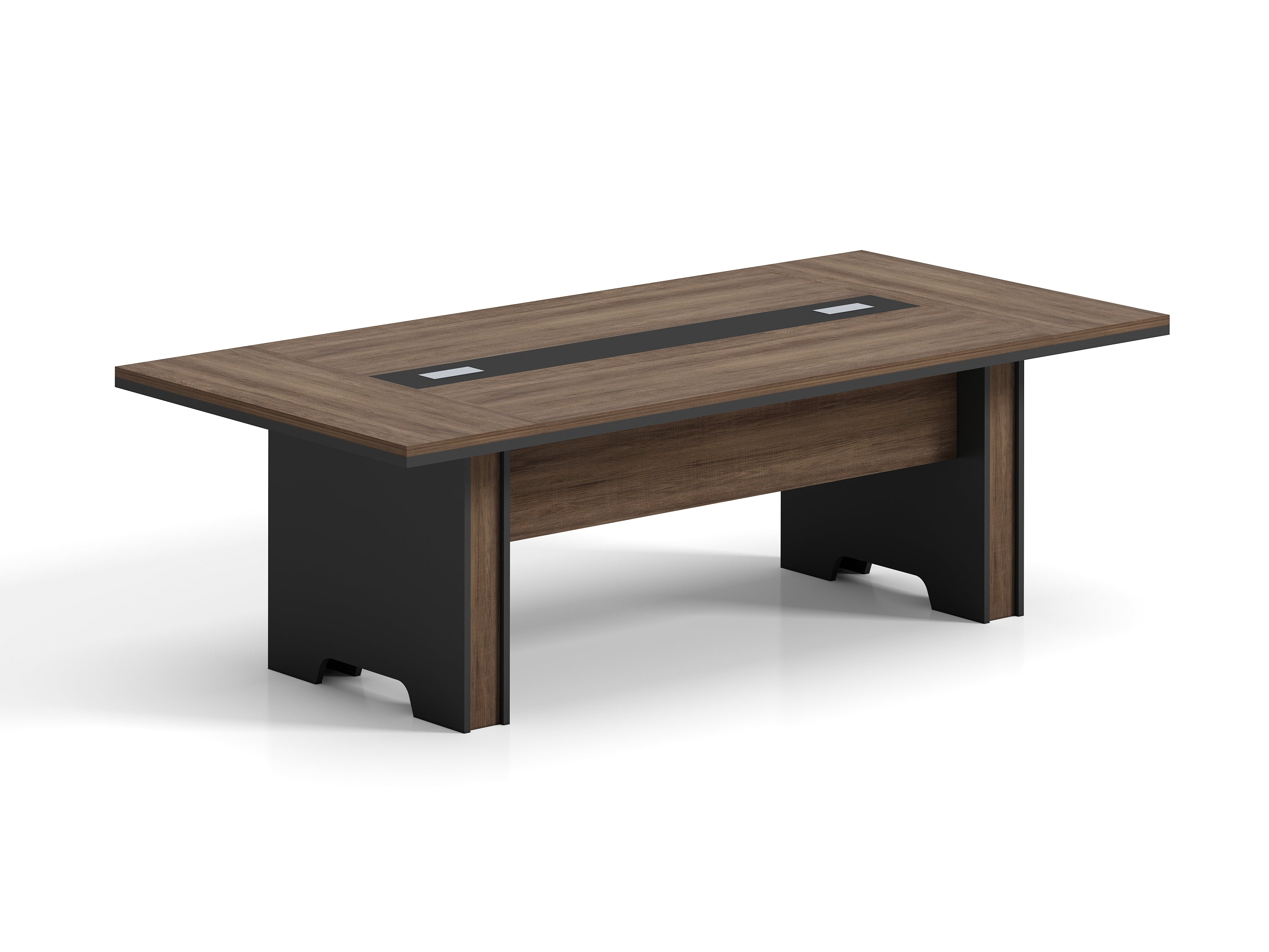 Conference table 240cm dark oak for meetings, model OZ1012  