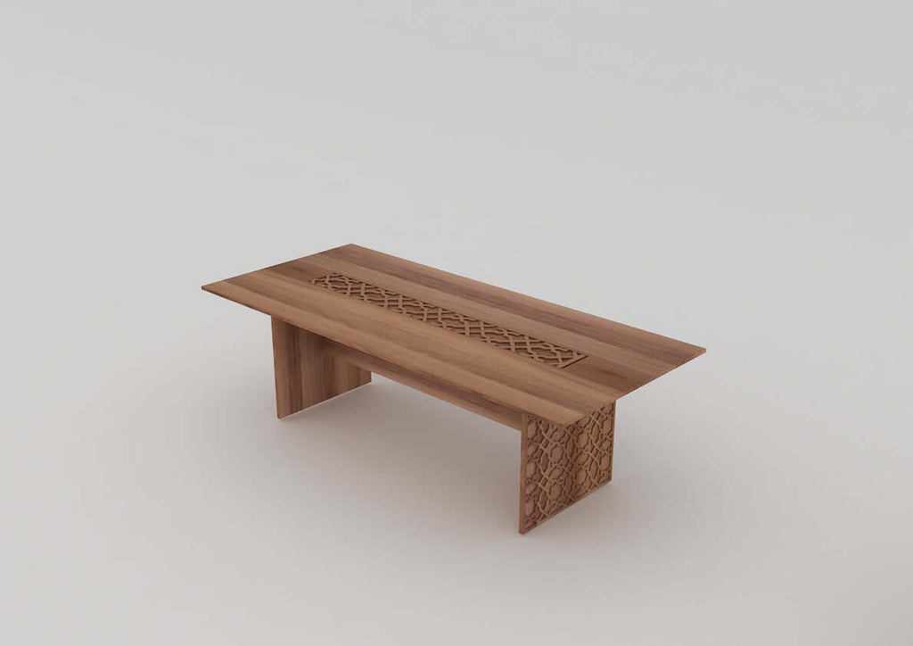 Light oak conference table 350cm for boardroom meetings, model MT12  