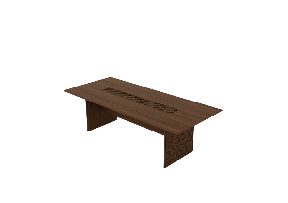Dark oak conference table MT11 Milano alternative angle professional furniture  