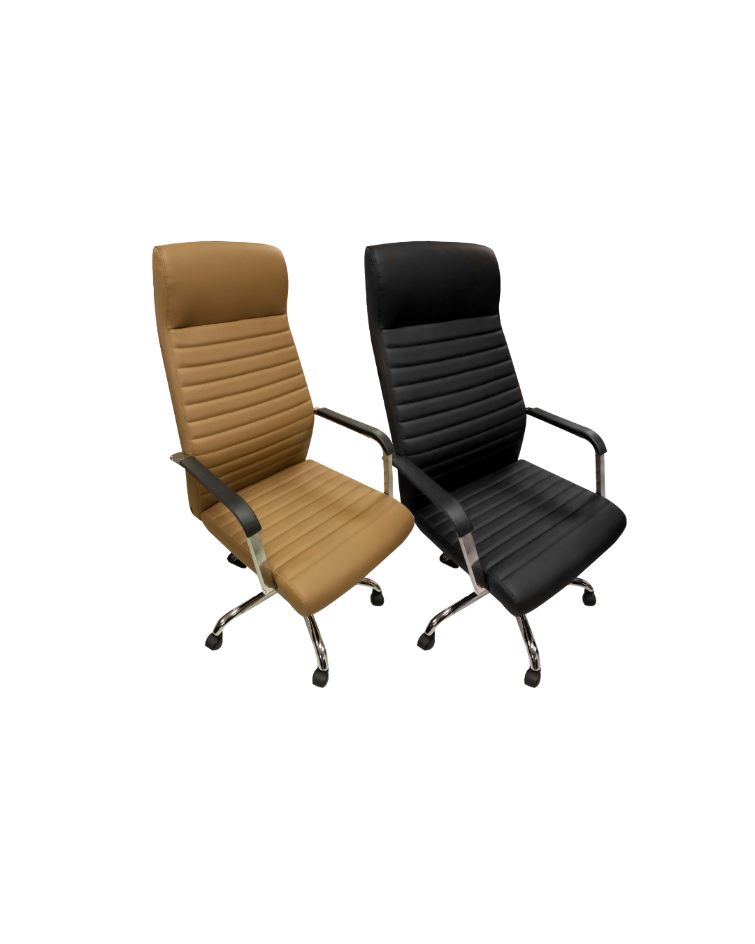 High Back Leather Chair Chrome Base SP926A