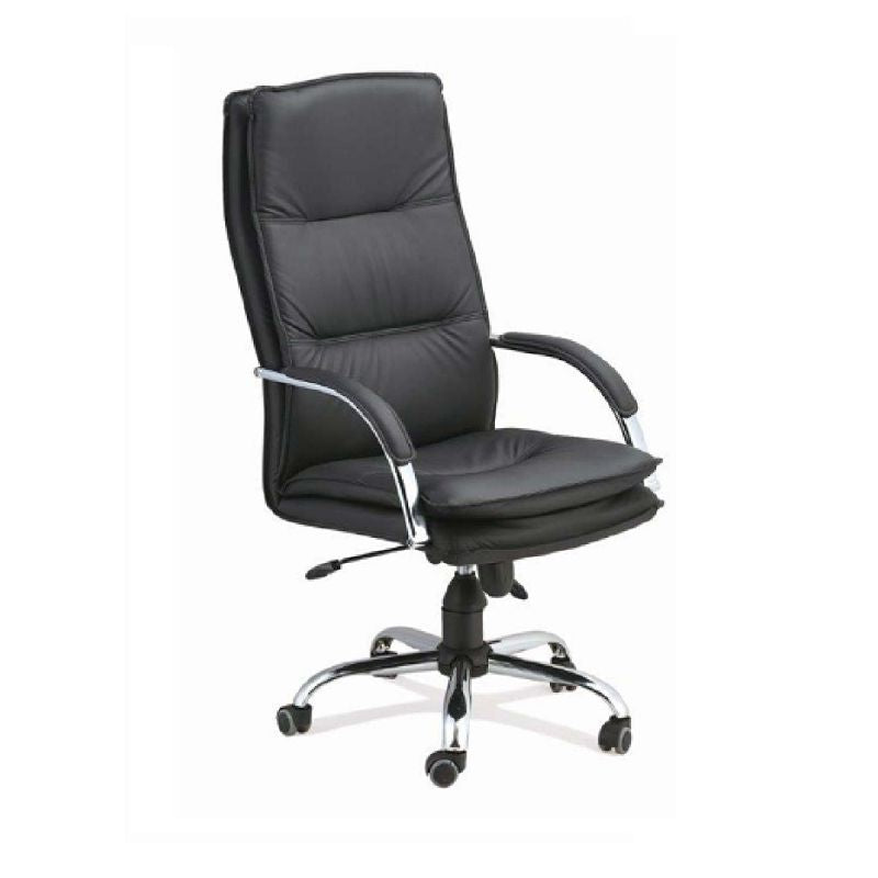 High-back office chair black leather executive seating, model RF560A  
