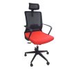 High-back office chair red professional office seating, model HT7042A  