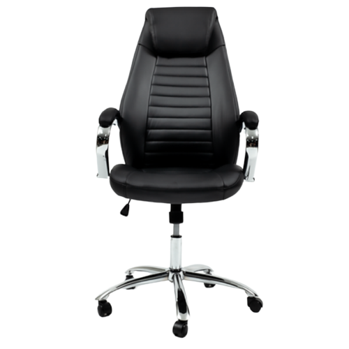 High-back executive leather chair black modern office chair, model SP764A  