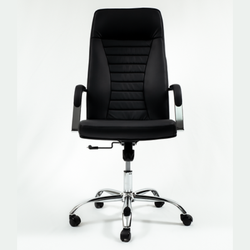 High-back executive leather chair black premium office chair, model SP914A  