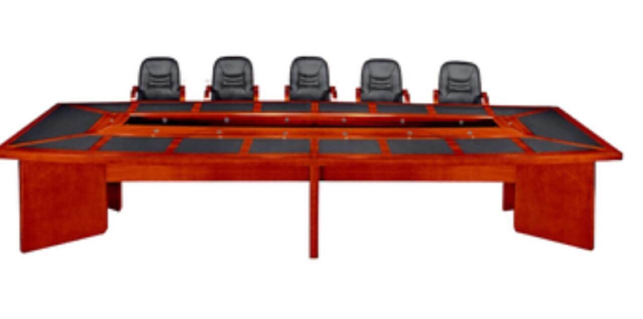 Mahogany conference room table STL116 for executive meetings  