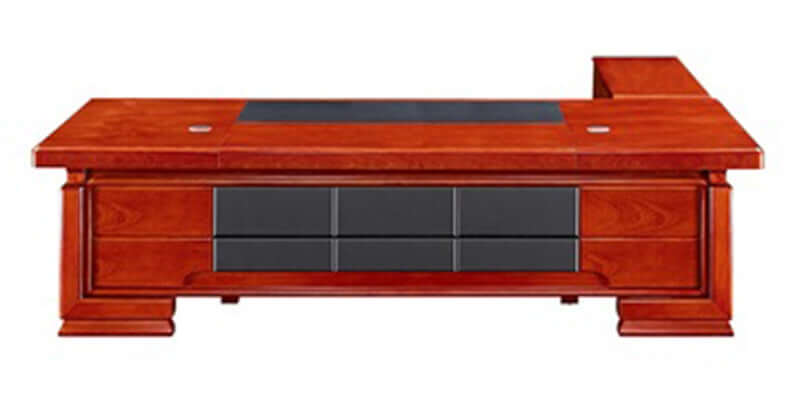 Mahogany executive office desk 240cm wide, model STLA07 premium furniture  