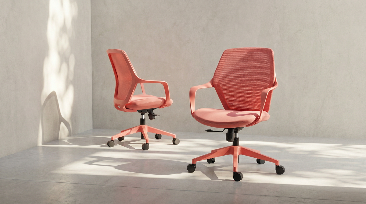 Office Chair Medium Back HT921BR Red