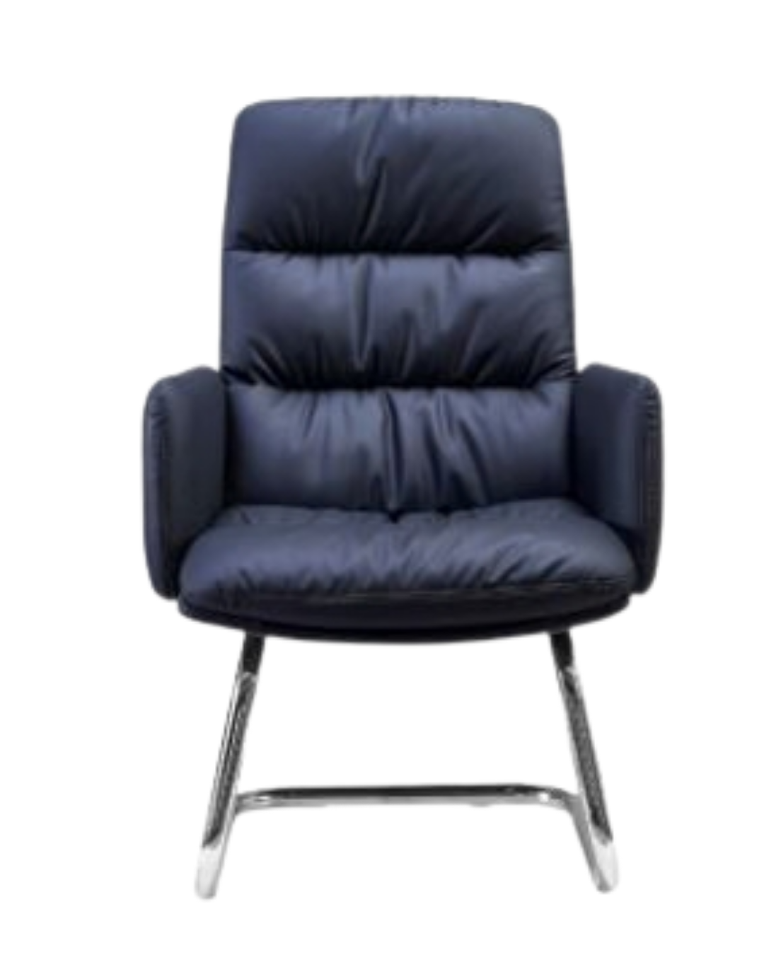 Office Chair Visitors SP937D Black Leather