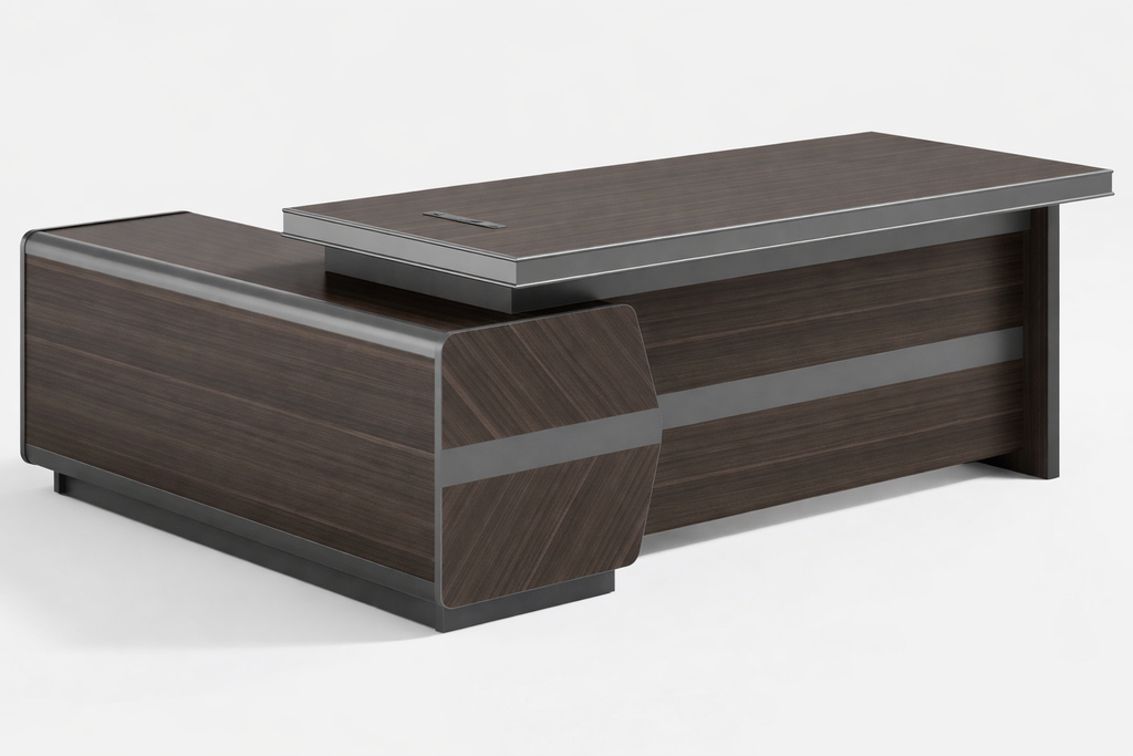 Office Desk 180cm OZ3167 Dark Oak