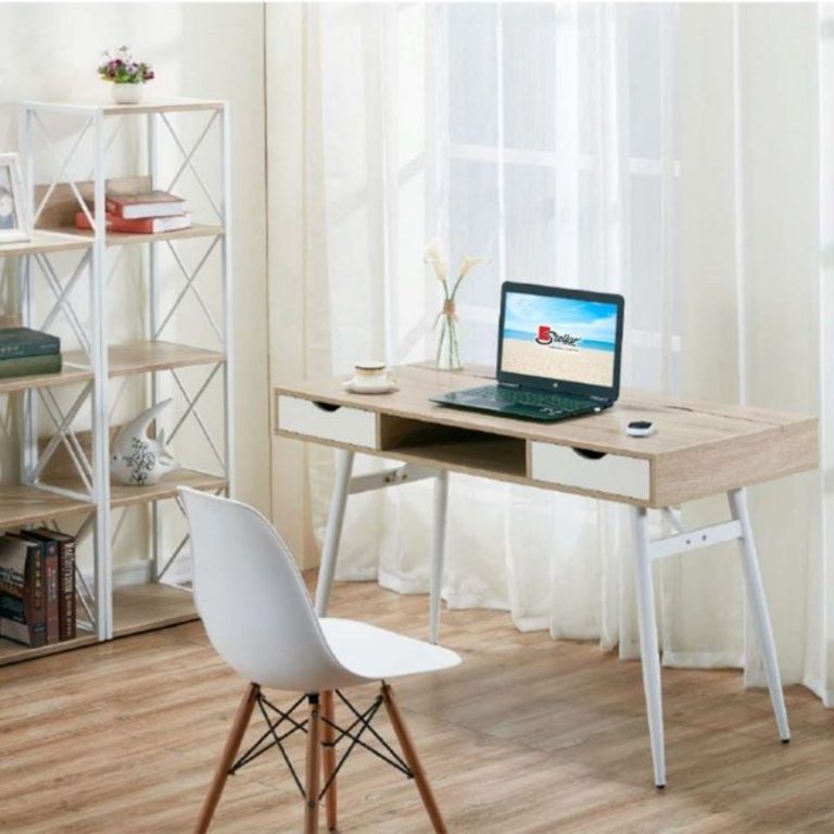 Workstation study desk STLDK003 side view ergonomic design  